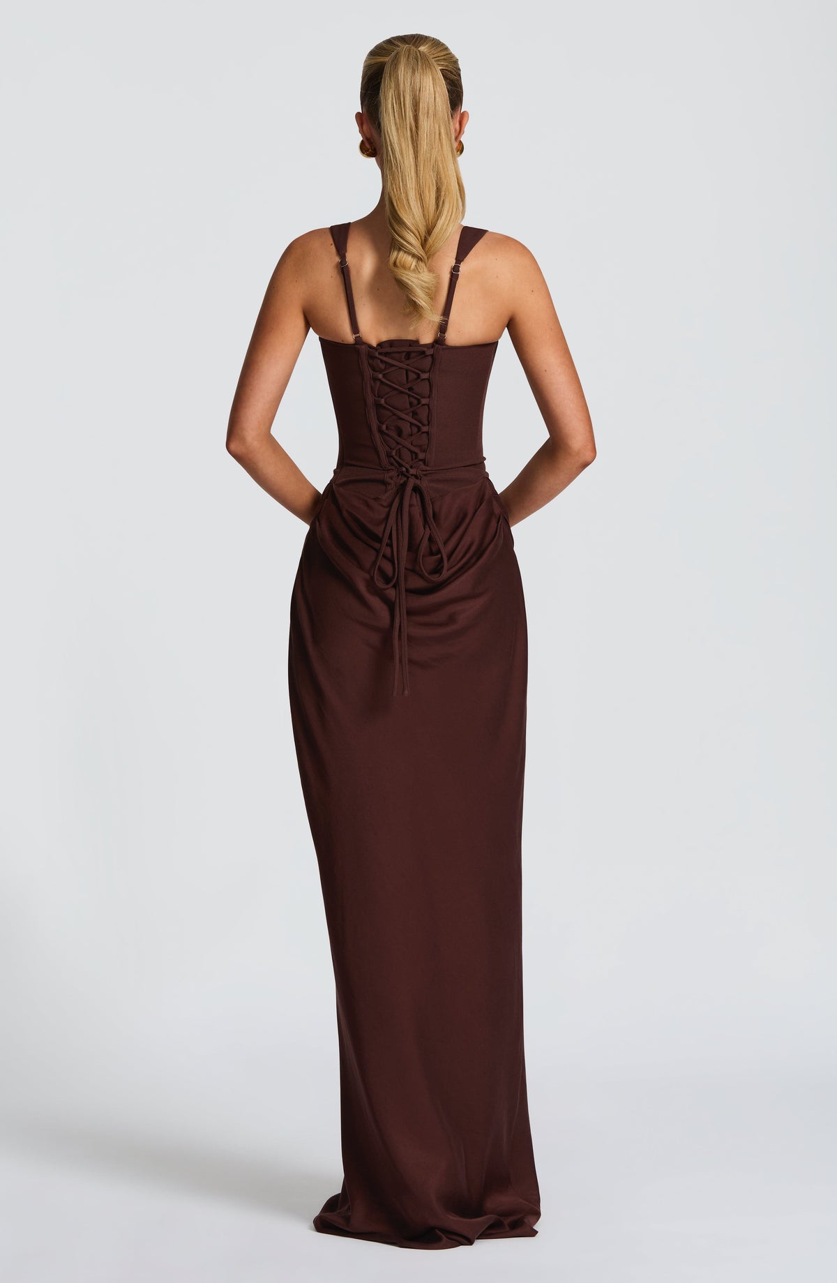 Mia Maxi Dress - XL - Wine Red