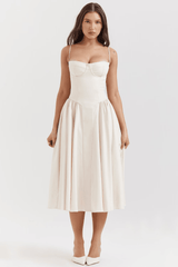 Celine Corset Dress - Beige - S