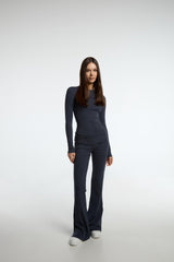 Elara Flared Lounge Set - Navy - S