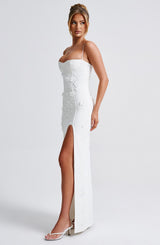 Dalary Maxi Dress - White - L