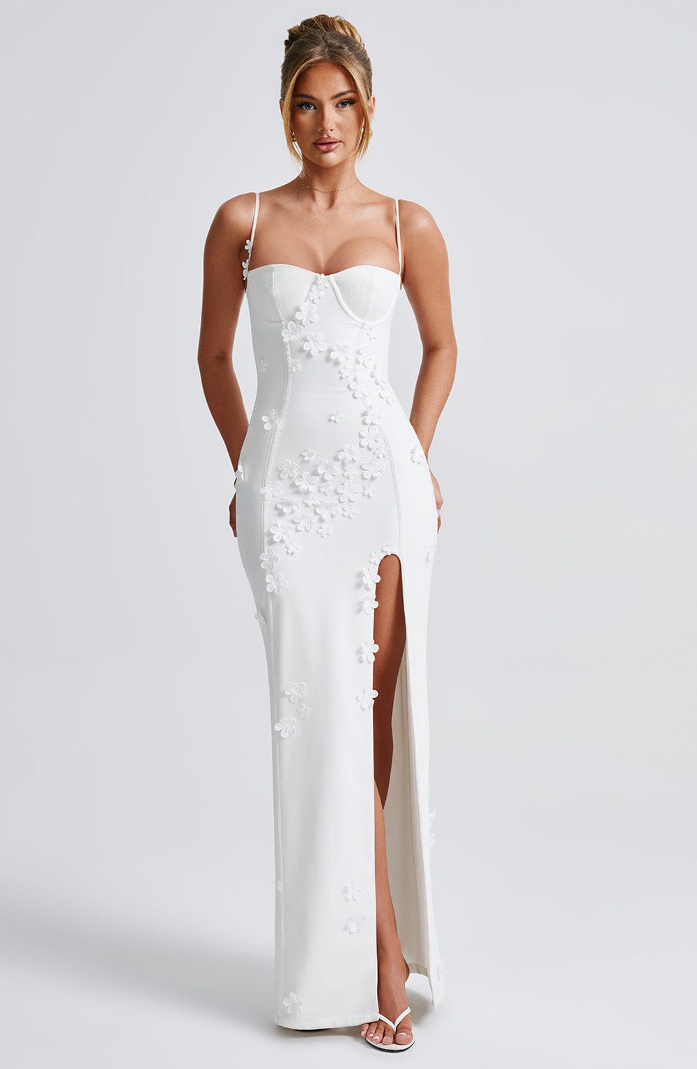 Dalary Maxi Dress - White - S