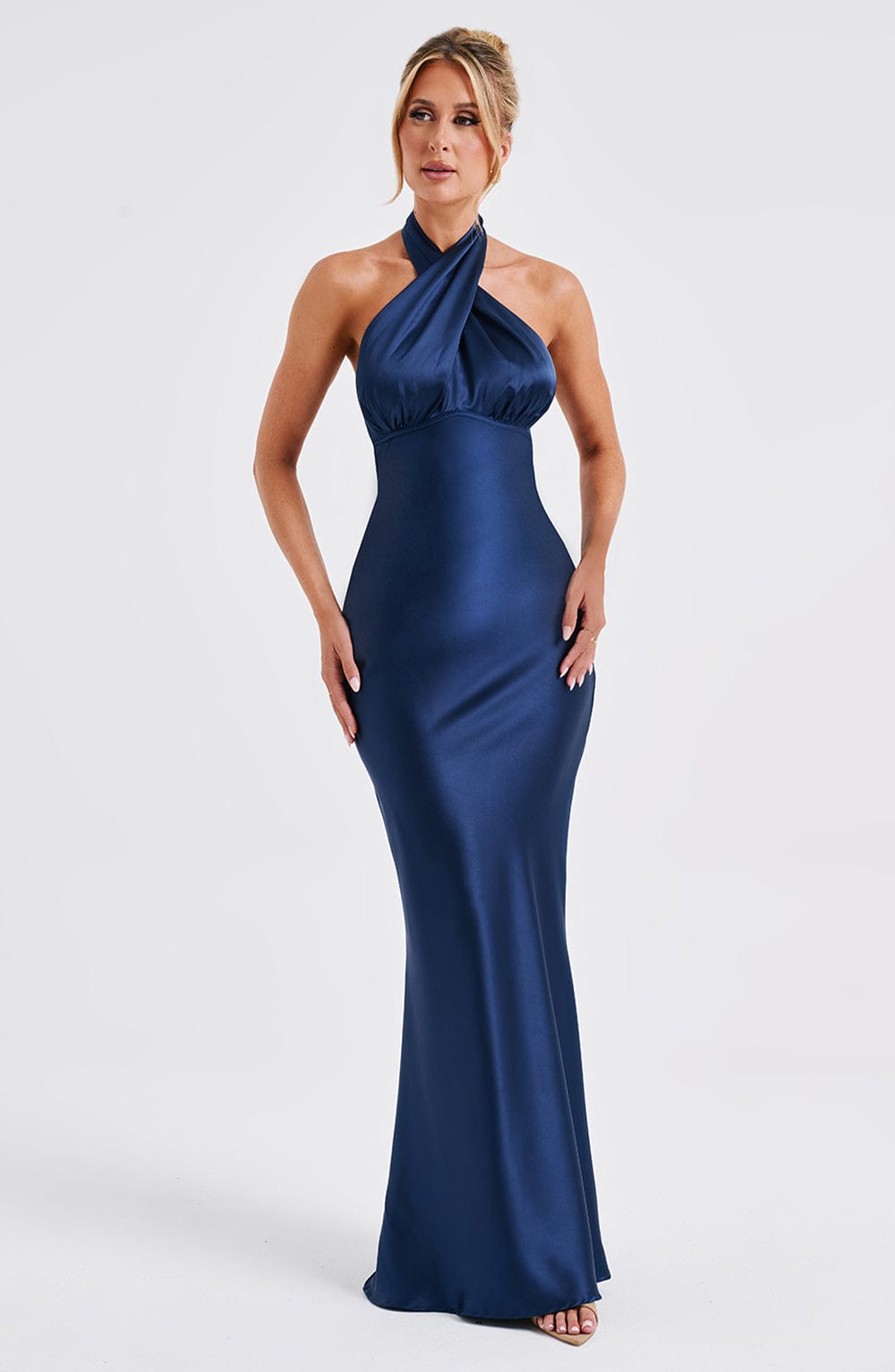 Rosaminta Halter Maxi Dress - Navy - M
