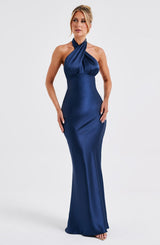 Rosaminta Halter Maxi Dress - Navy - M