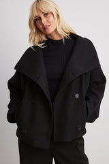 Clara Short Wool Coat - Beige - M