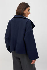 Clara Short Wool Coat - Beige - S