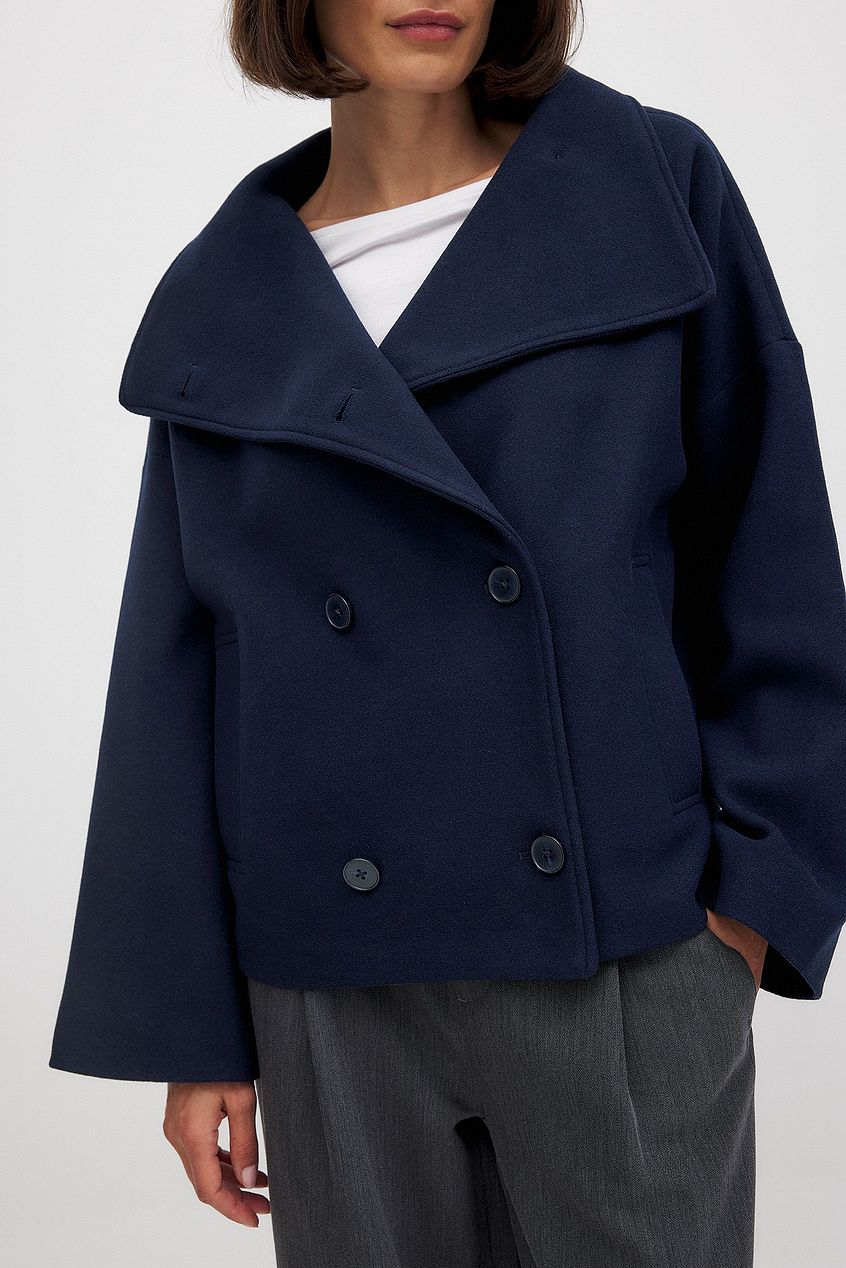 Clara Short Wool Coat - Beige - XS