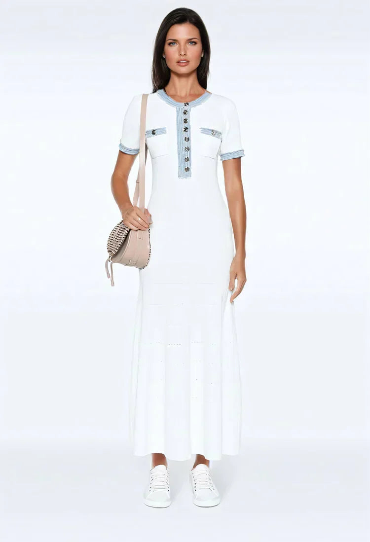 Alora Maxi Dress - White - XS