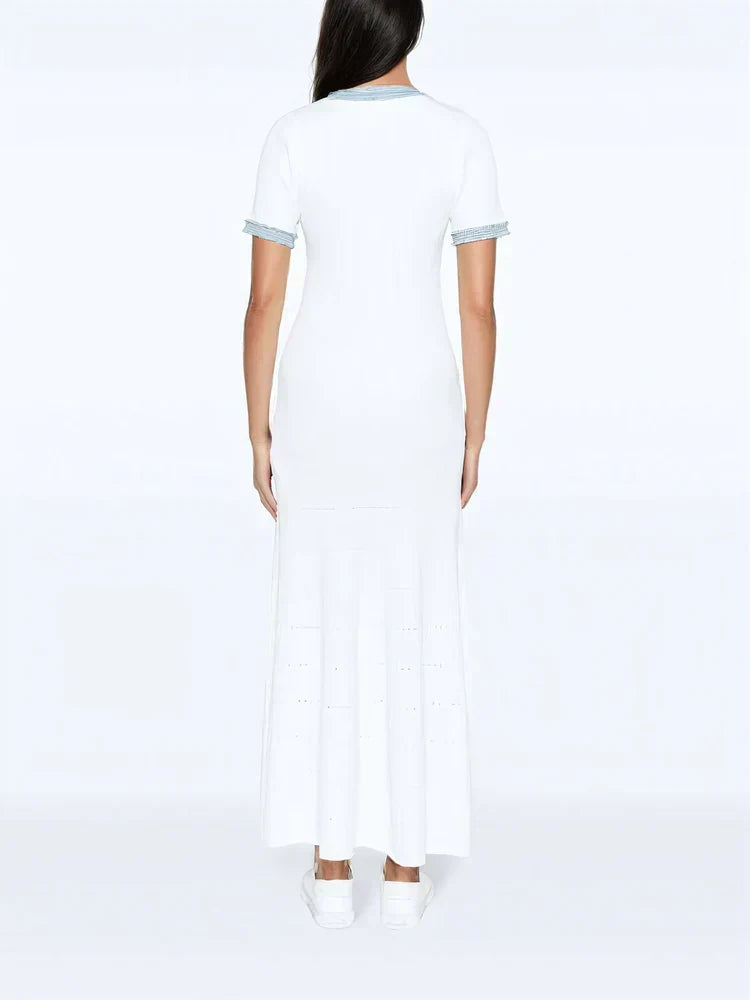 Alora Maxi Dress - White - L