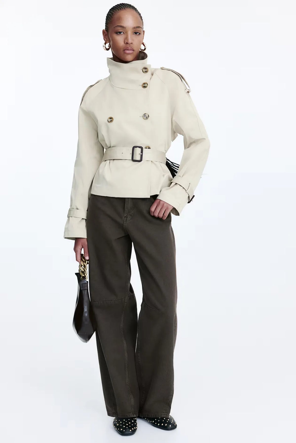 Amara Short Trench - Crème - S