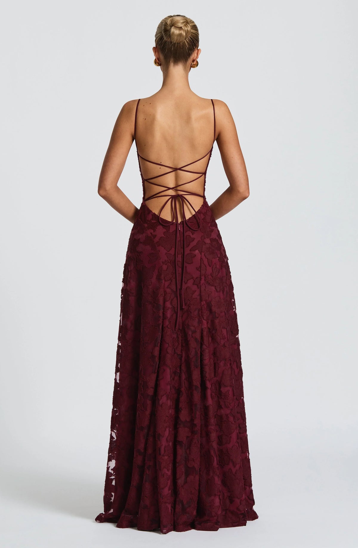Louise | Maxi Dress - Cherry Lacquer - L
