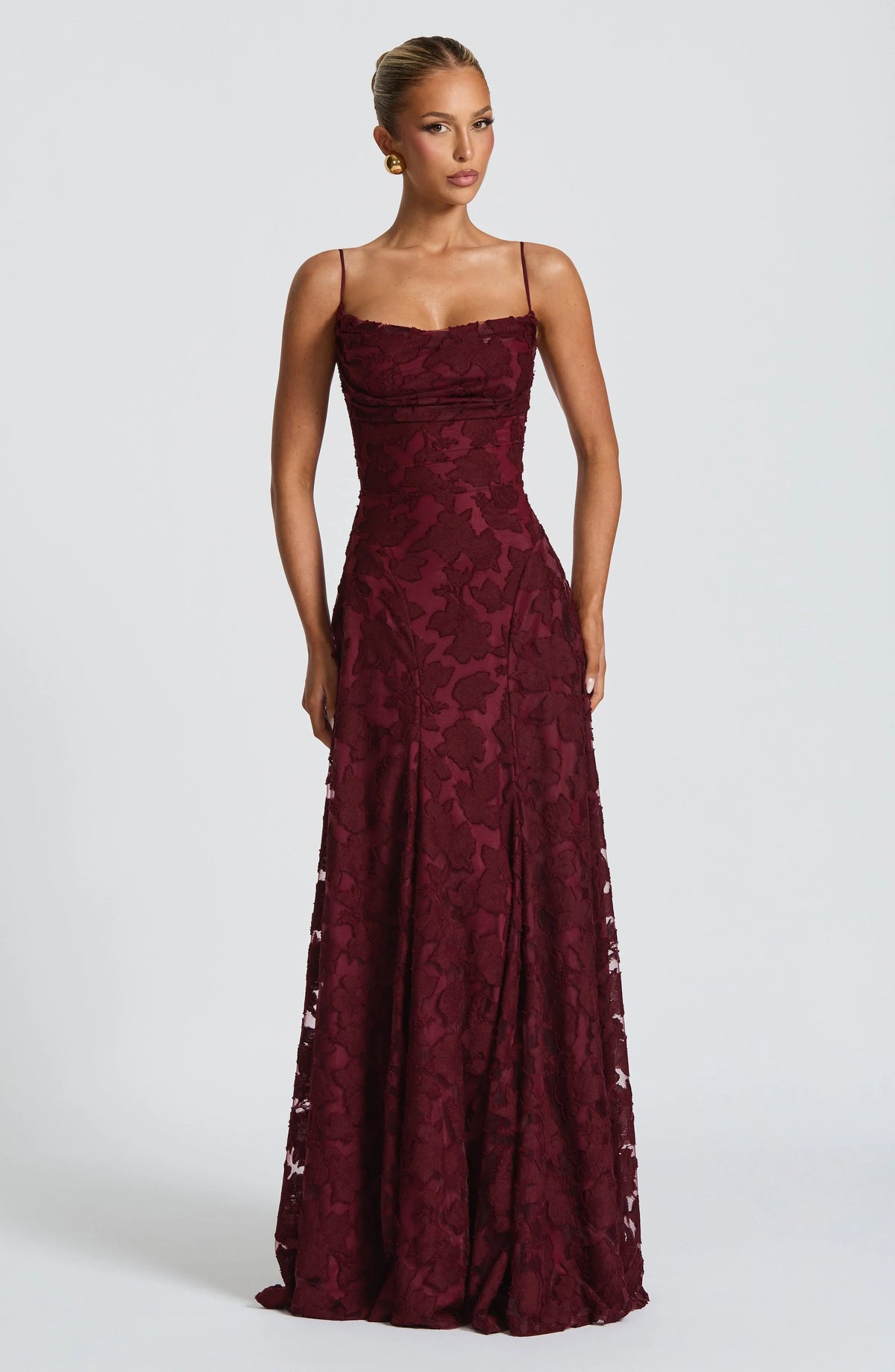 Louise | Maxi Dress - Cherry Lacquer - XS
