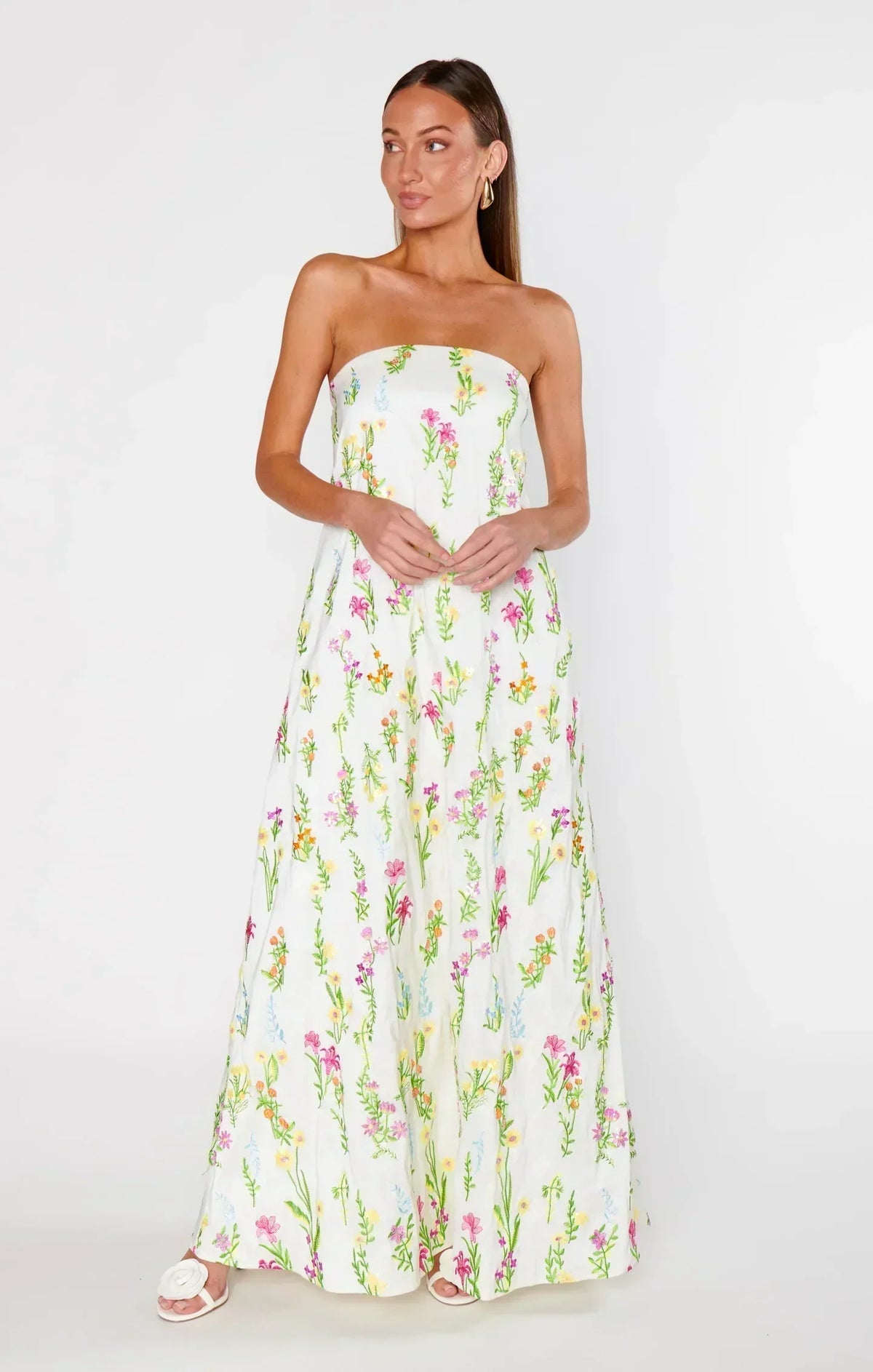 Odilia Flower Maxi Dress - XS
