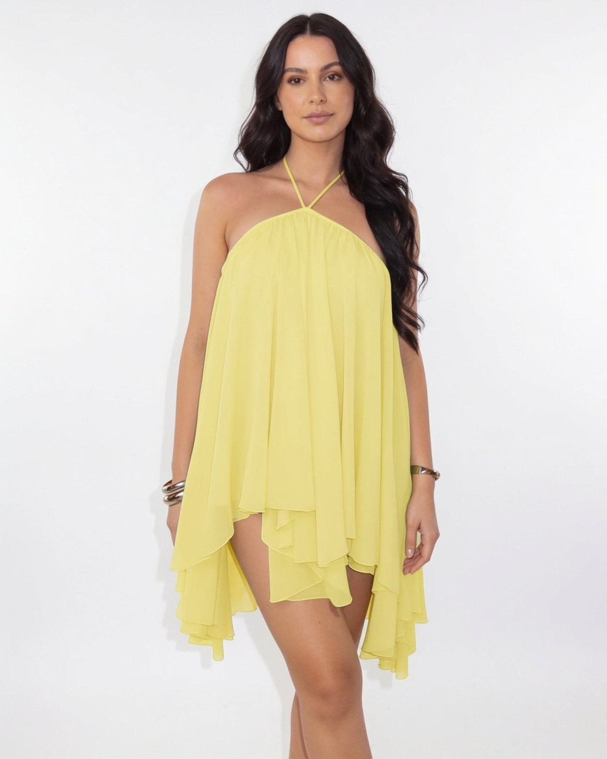 BABYDOLL DRESS - Black - L