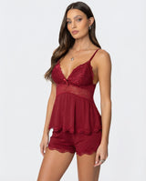 Anne - Midnight Set - Red - XL