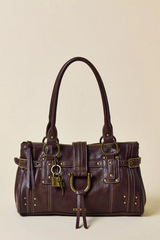 BDG Lock Shoulder Bag - Black