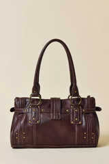 BDG Lock Shoulder Bag - Chestnut