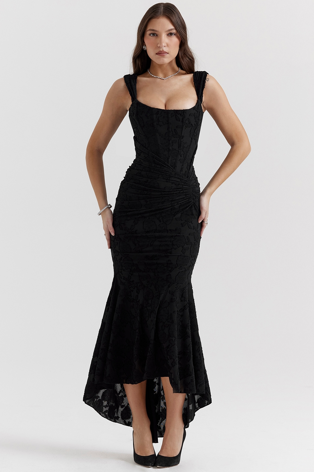 Carisia Maxi Dress - Black - UK 4