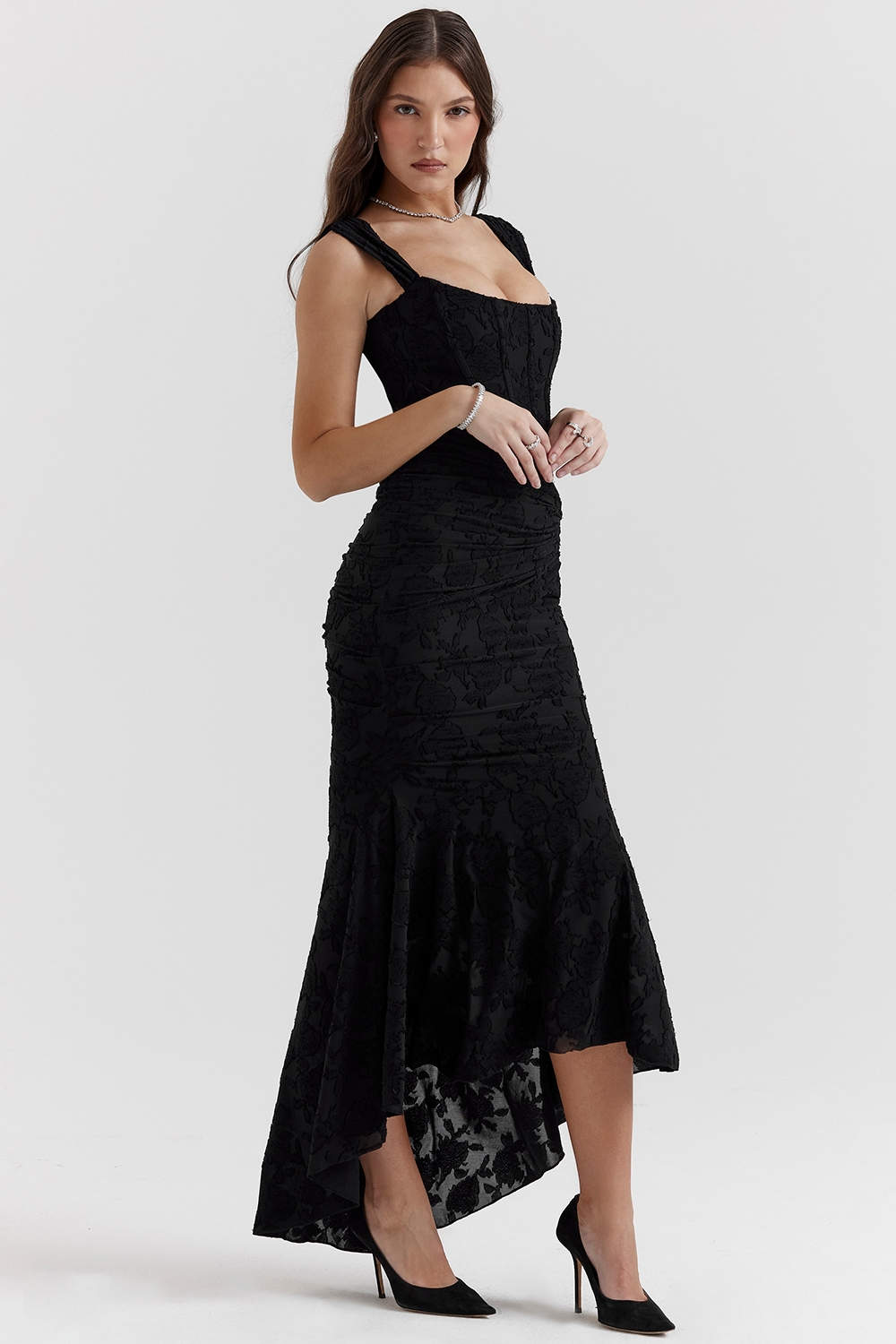Carisia Maxi Dress - Black - UK 10