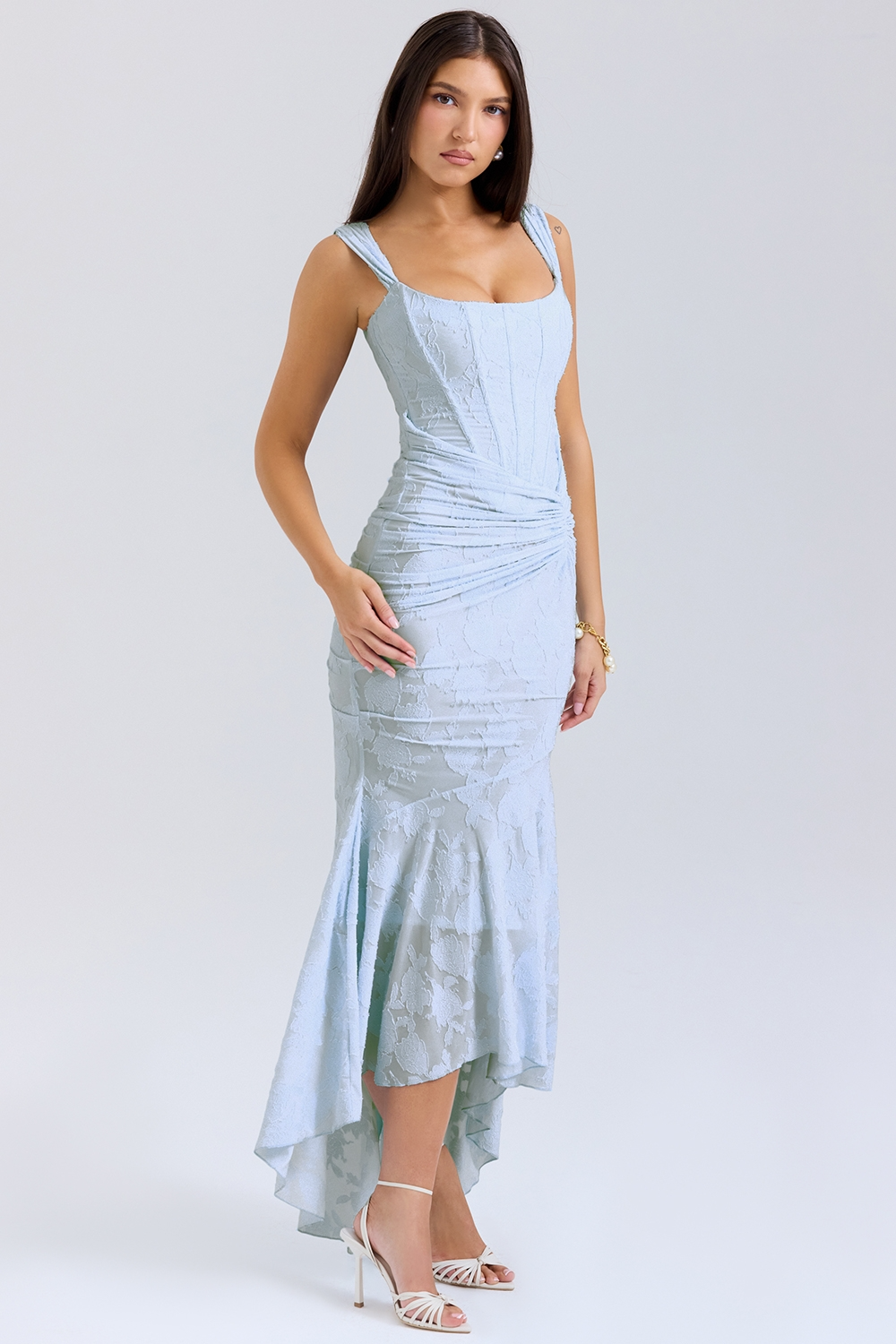 Carisia Maxi Dress - Lightblue - UK 12