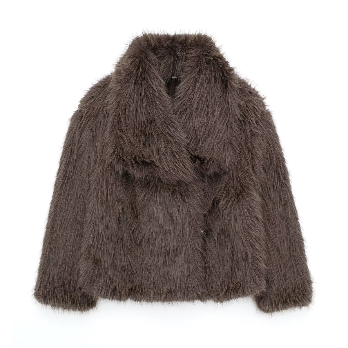 Jessica Cozy Fur Coat - Brown - M