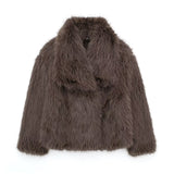 Jessica Cozy Fur Coat - Brown - M