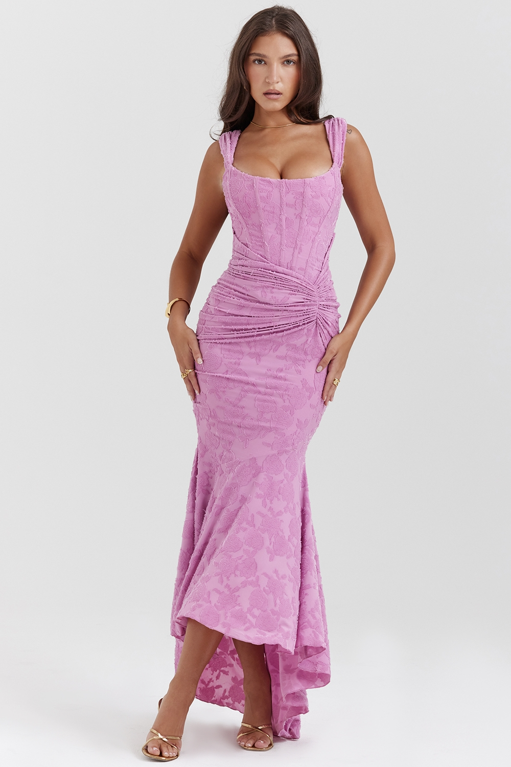 Carisia Maxi Dress - Cream - UK 16