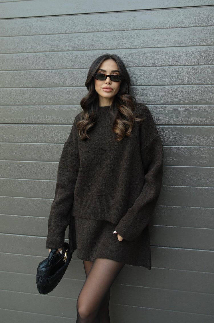 Rachel Knit Set - Green - XL