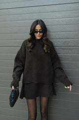 Rachel Knit Set - Brown - XS