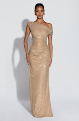 Ottilie Maxi Dress - Gold - M