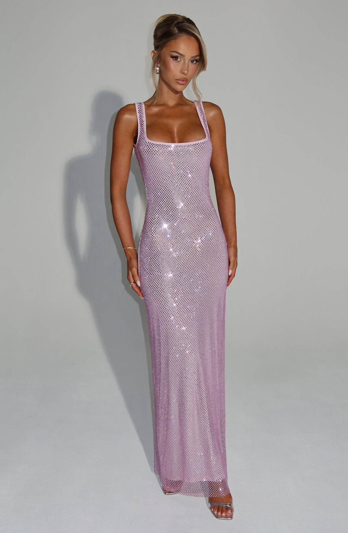 Enya Maxi Dress - Pink - M