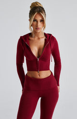 Evie Lounge Set - Wine Red - XL
