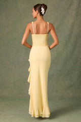 Robina Maxi Dress - Yellow - M