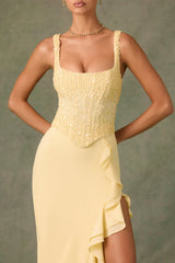 Robina Maxi Dress - Yellow - XL