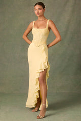 Robina Maxi Dress - Yellow - XS