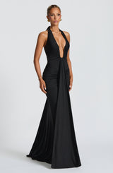 Rosetta Maxi Dress - Black - L