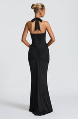 Rosetta Maxi Dress - Black - XL