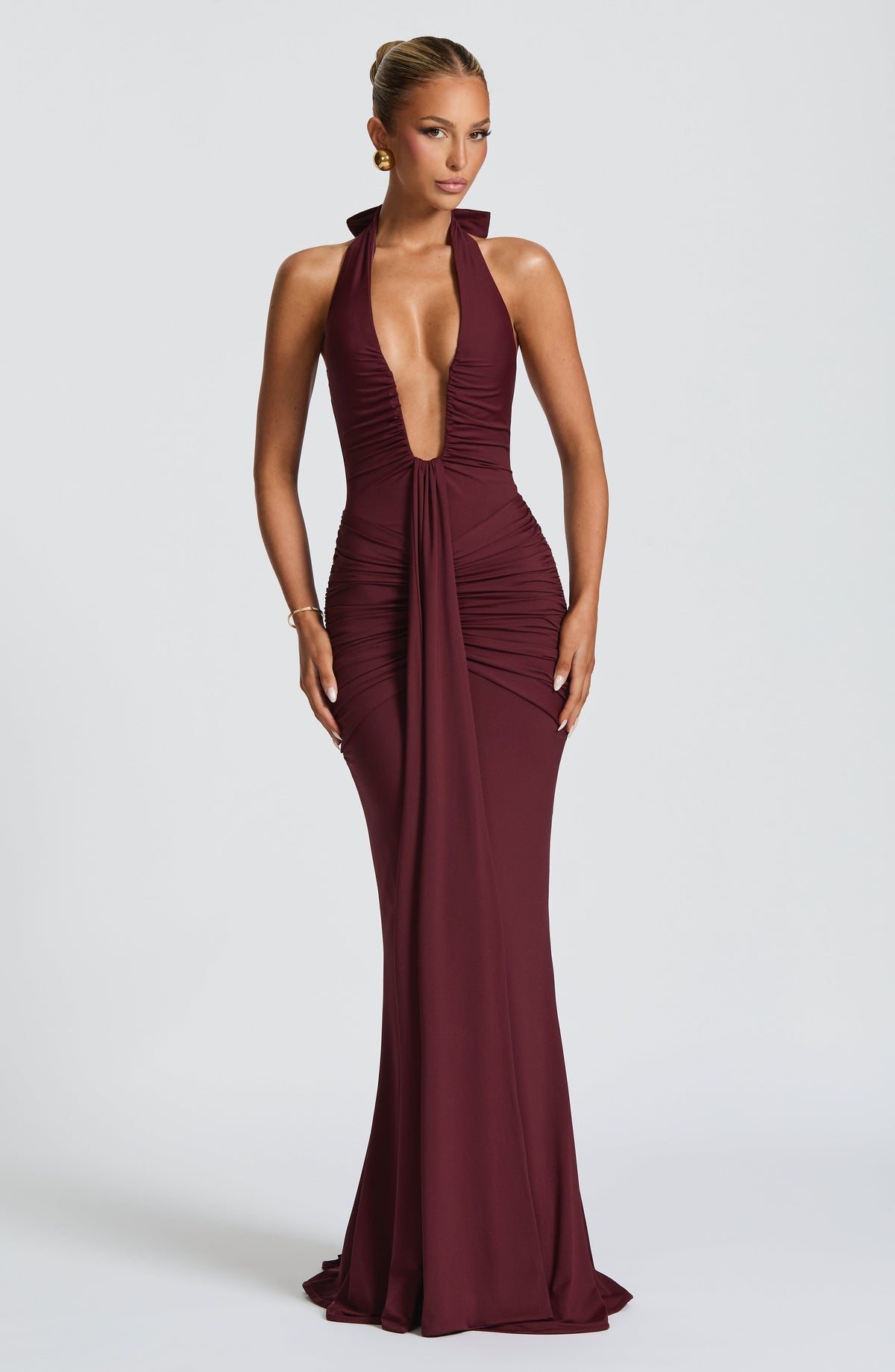 Rosetta Maxi Dress - Wine Red - XS