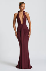 Rosetta Maxi Dress - Wine Red - XS