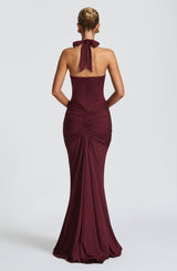 Rosetta Maxi Dress - Wine Red - L