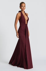 Rosetta Maxi Dress - Wine Red - M