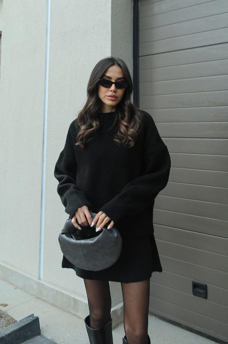 Rachel Knit Set - Grey - L