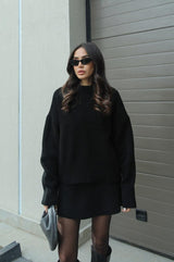 Rachel Knit Set - Black - XS