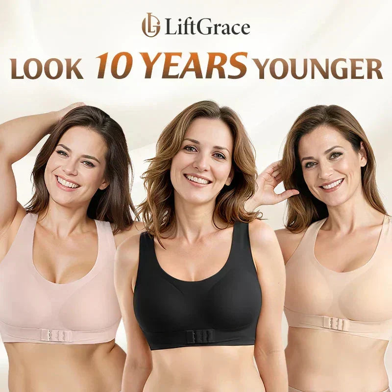 AlignLift Posture-Perfect Wireless Bra - Black - M