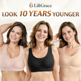 AlignLift Posture-Perfect Wireless Bra - Black - M