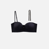 Seamless Front Closure Bra With Adjustable Straps - Black - S / 32ABC / 70ABC