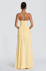 Serena Maxi Dress - Yellow - S