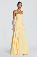 Serena Maxi Dress - Yellow - M