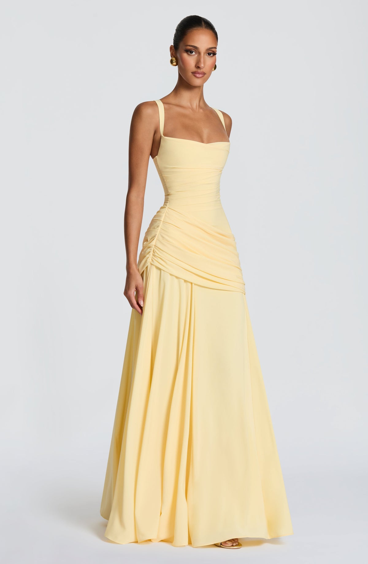 Serena Maxi Dress - Yellow - M