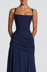 Serena Maxi Dress - Navy - M