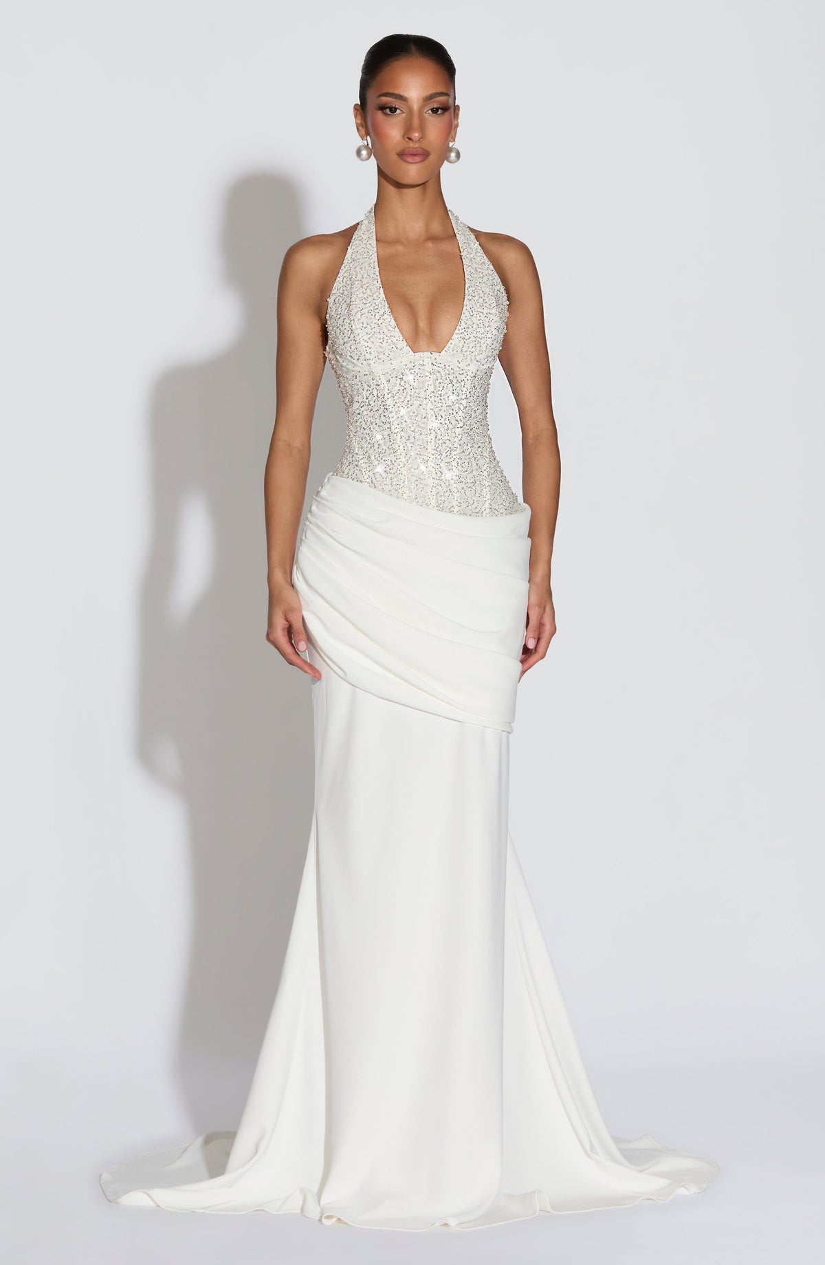 Taylor Maxi Dress - White - L